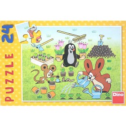 PUZZLE KRTEČEK ZAHRADNÍK-24.dílků (DINO)