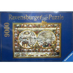 PUZZLE 9000 dílků MAPA SVĚTA  1611 (RAVENSBURGER-DINO)