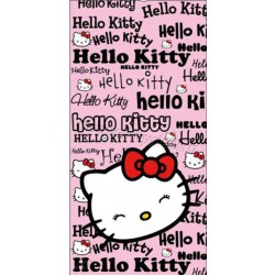 PLÁŽOVÁ OSUŠKA HELLO KITTY - NÁPIS  (SANRIO LICENCE)