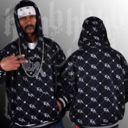 Hoodboyz mexican collection la allover hoody navy