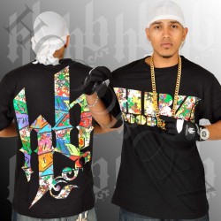 Hoodboyz HBZ splash tshirt black