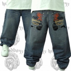 Hoodboyz 5 pocket jeans lion slub sand