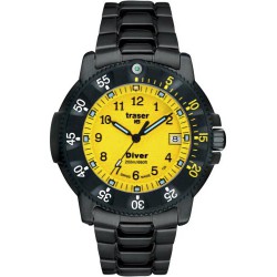 Traser  P 6504 Diver Yellow Steel