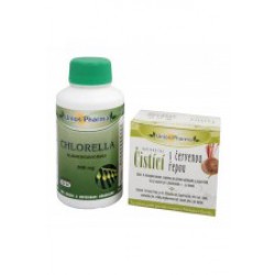 Chlorella 800 mg 150 tbl. + Bylinný čaj čistící s červenou řepou 10 sáčků ZDARMA