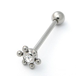 Bodypiercing Piercing do jazyka XB4 15c