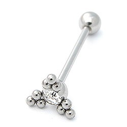 Bodypiercing Piercing do jazyka XB4 22c