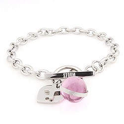 Storm Náramek Storm Baril Charm Pink