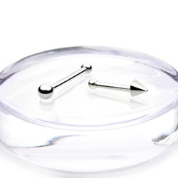 Zlatý piercing Zlatý piercing ZPN013, materiál 14-ti karátové bílé zlato, váha: 0.06g