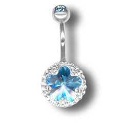 Tribal Piercing s krystaly Swarovski Flower10 A