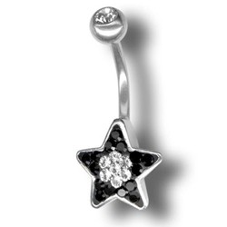 Tribal Piercing s krystaly Swarovski Star01 C