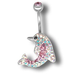 Tribal Piercing s krystaly Swarovski Dolphin02 C