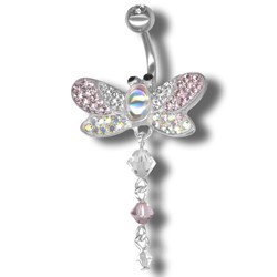 Tribal Piercing s krystaly Swarovski Dragonfly A