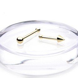 Zlatý piercing Zlatý piercing ZPN015, materiál 14-ti karátové žluté zlato, váha: 0.10g