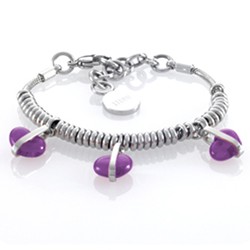 Storm Náramek Storm Baril Heart Purple