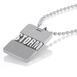 Storm Přívěsek Storm 3D Tag Silver