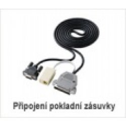 Paralelní kabel pro STP-103DK s konektorem pro pokl. zásuvku #252